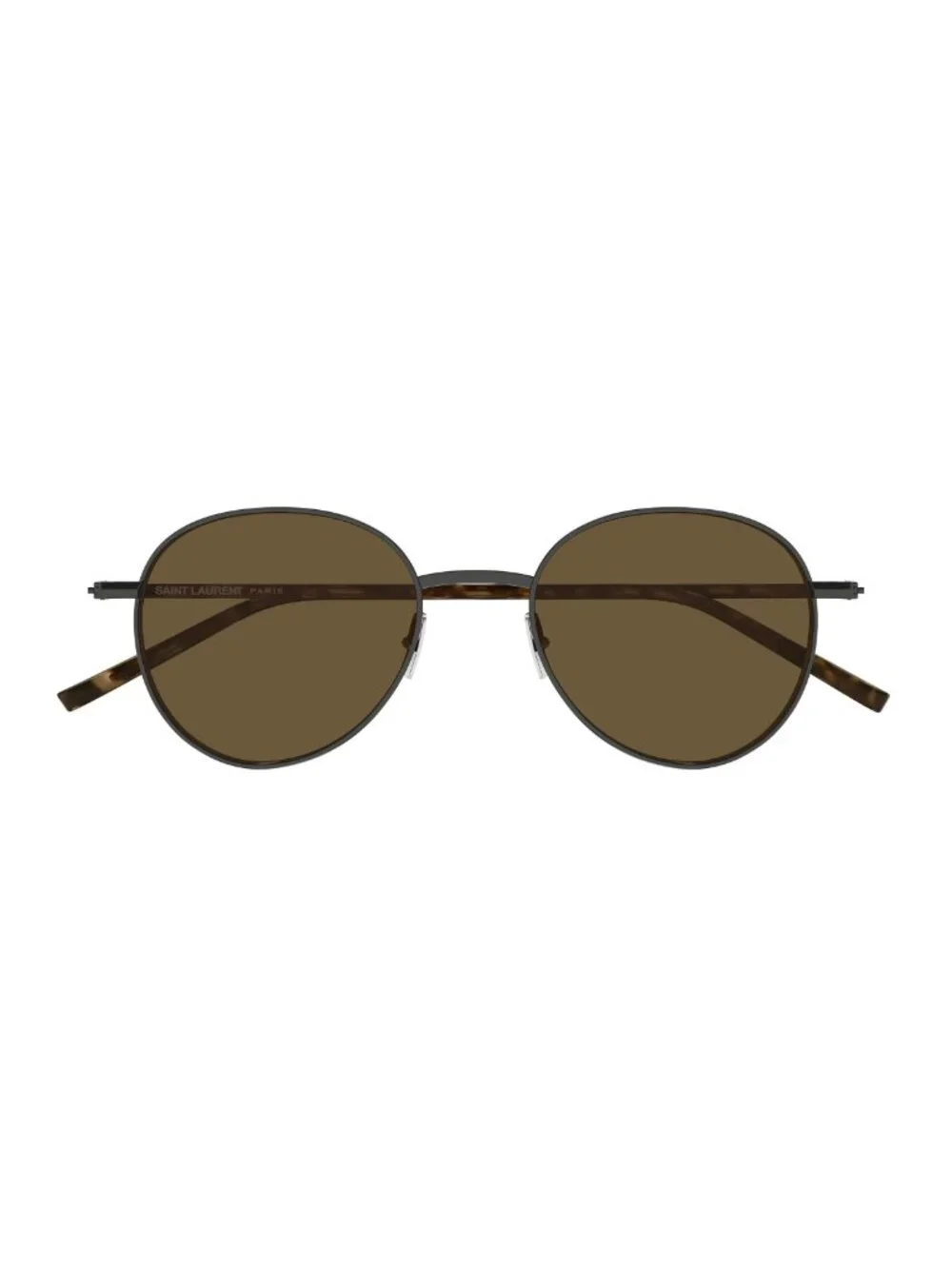 New Saint Laurent Unisex Sunglasses Silver Brown Lens Metal Frame SL 865 004 50